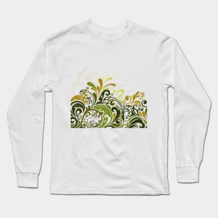 Abstract Floral Design 19 Long Sleeve T-Shirt